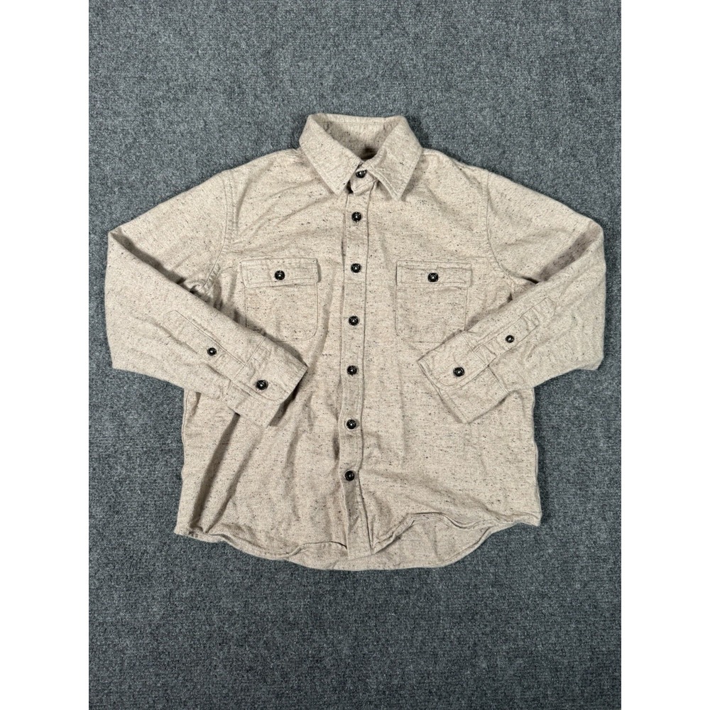 Taylor Stitch Yosemite Shirt Boys Size 8 Oat Donegal Button Up Long Sleeve Rare